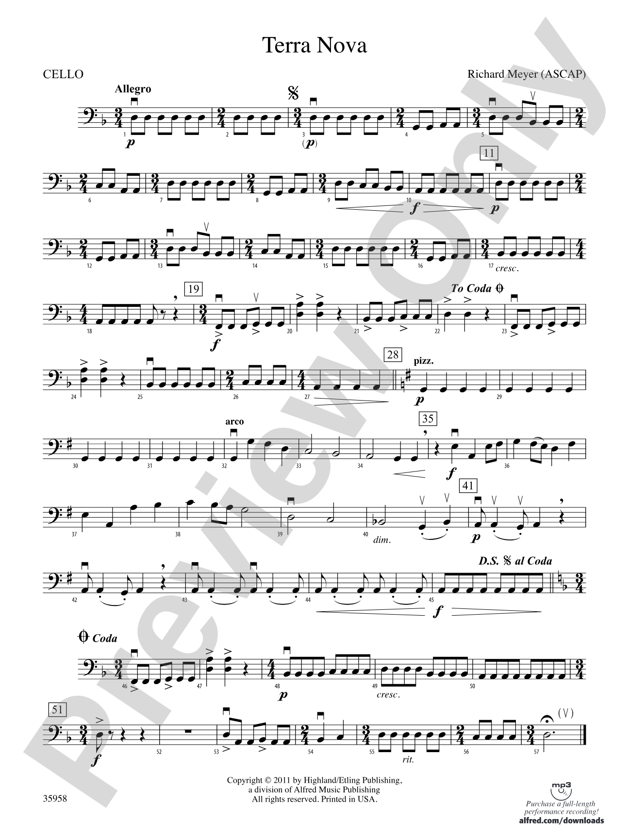 Terra Nova: Cello
