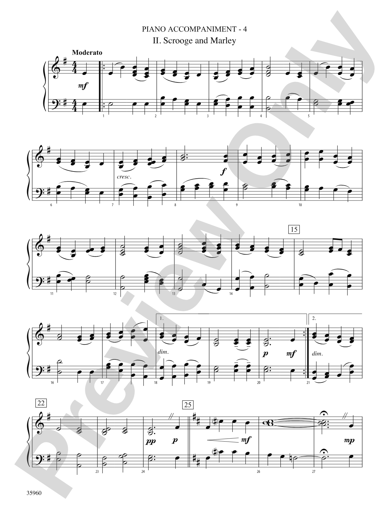 A Dickens Christmas Carol Suite: Piano Accompaniment