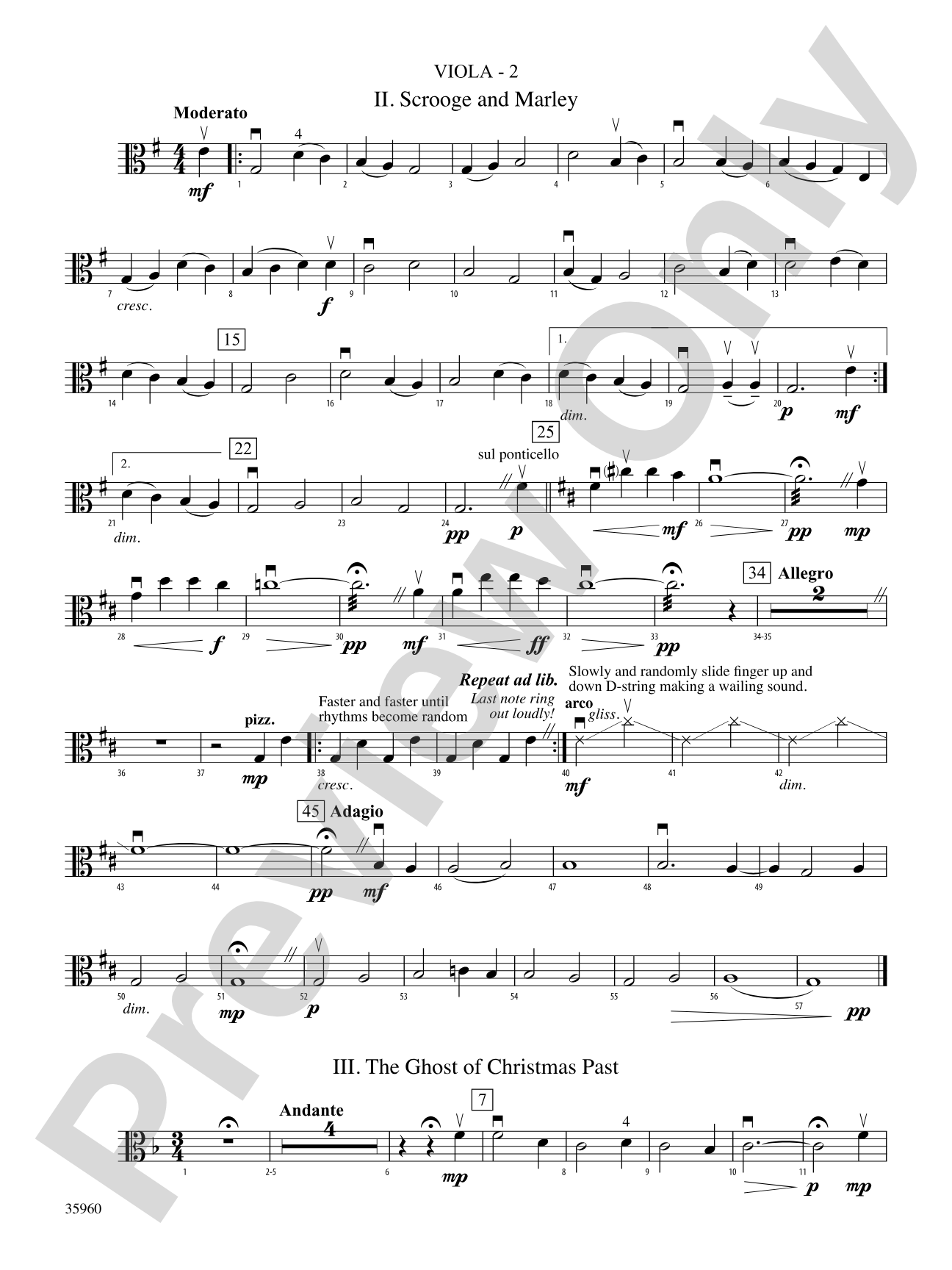 A Dickens Christmas Carol Suite: Viola