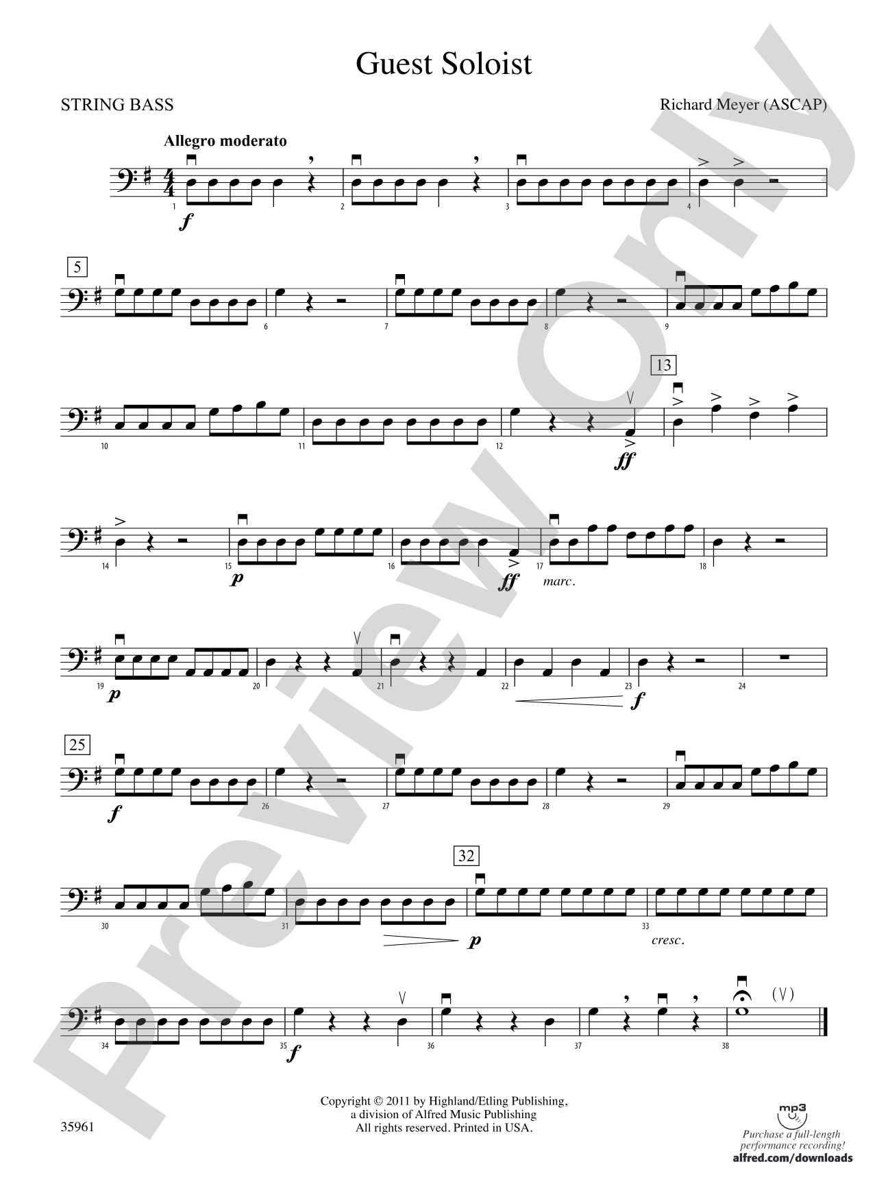 Guest Soloist: String Bass