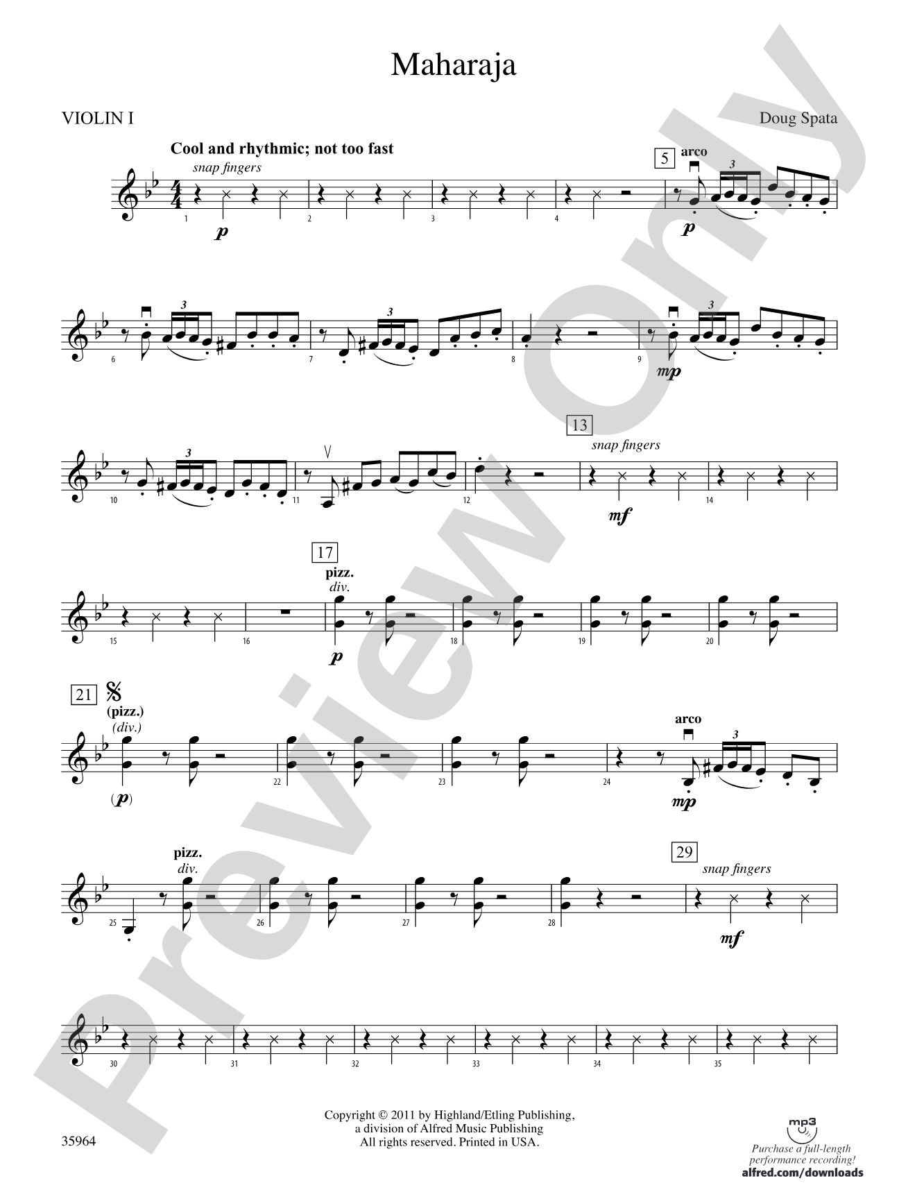 Maharaja: 1st Violin