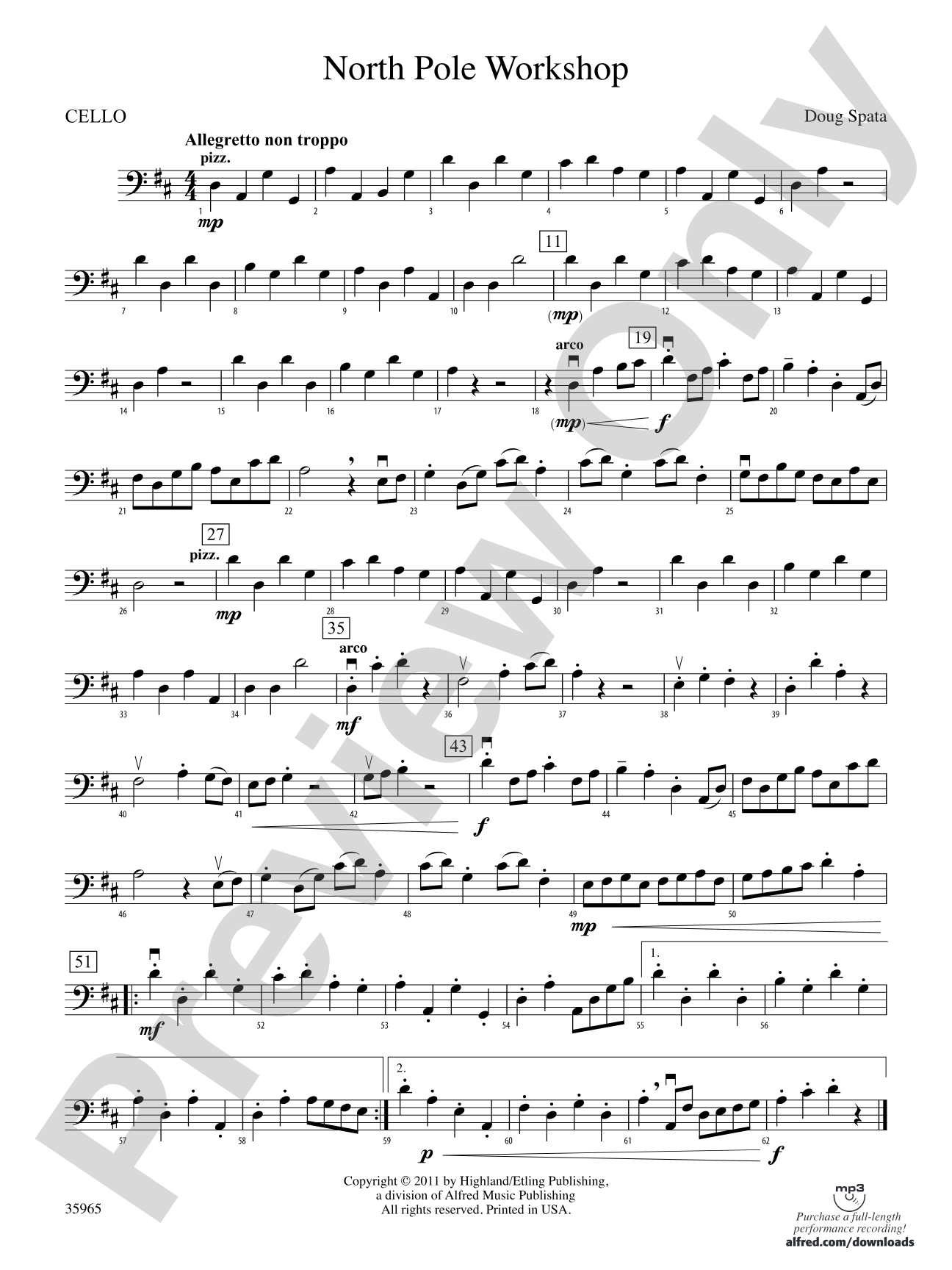 North Pole Workshop: Cello