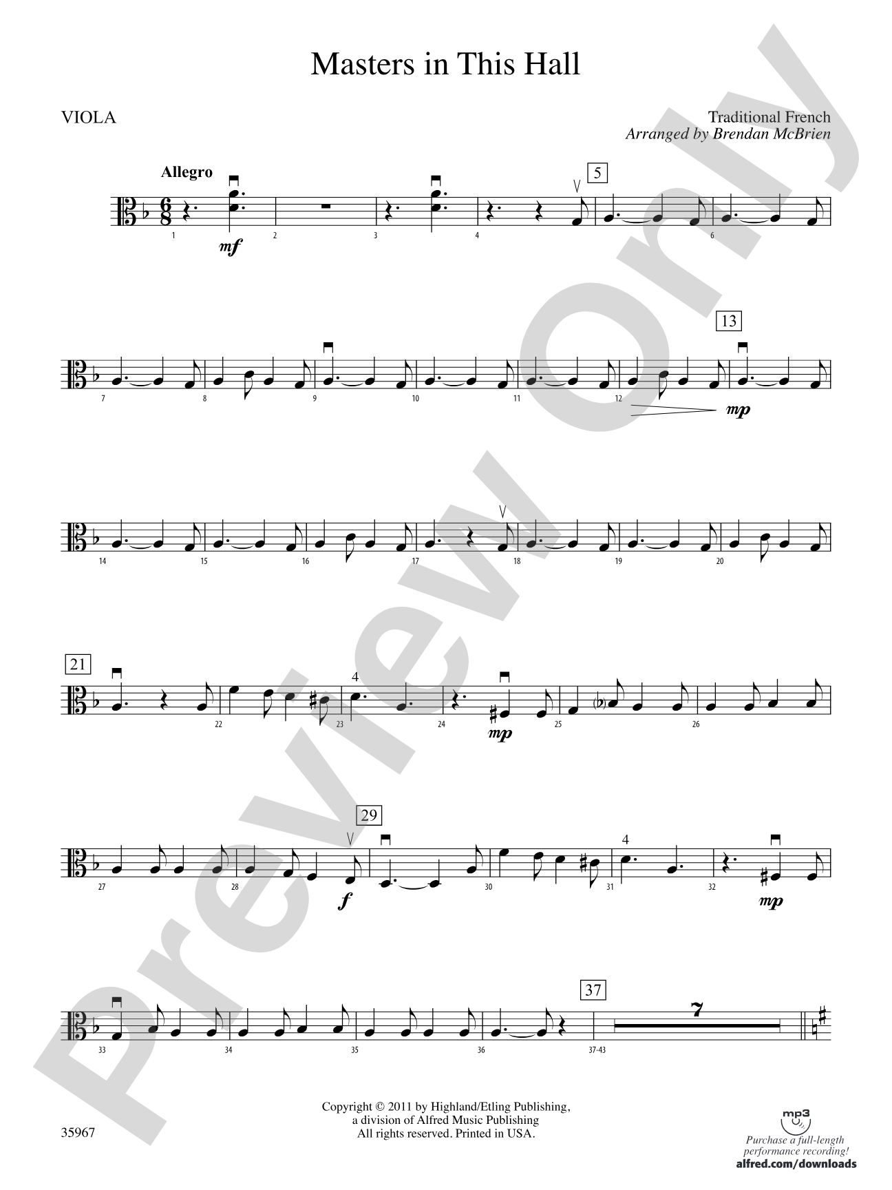 Masters in This Hall: Viola