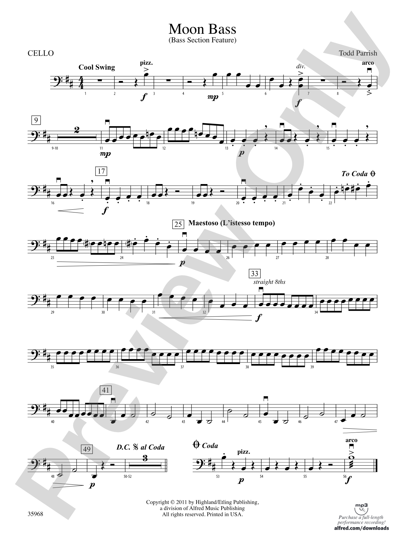 Moon Bass: Cello