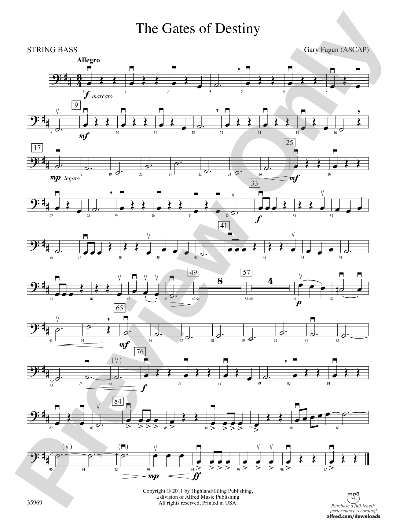 The Gates of Destiny: String Bass