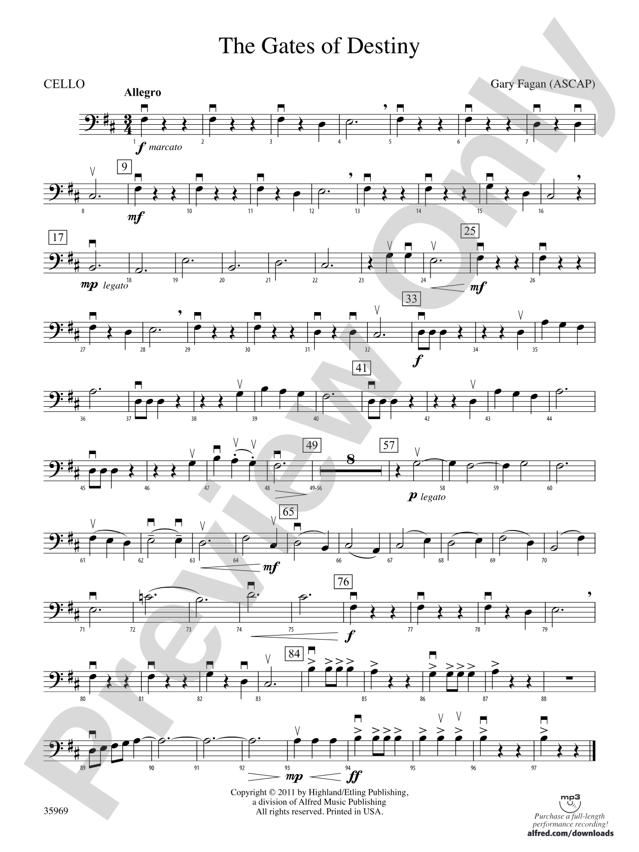 The Gates of Destiny: Cello