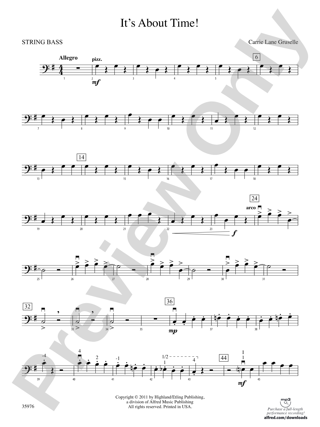 It's About Time!: String Bass