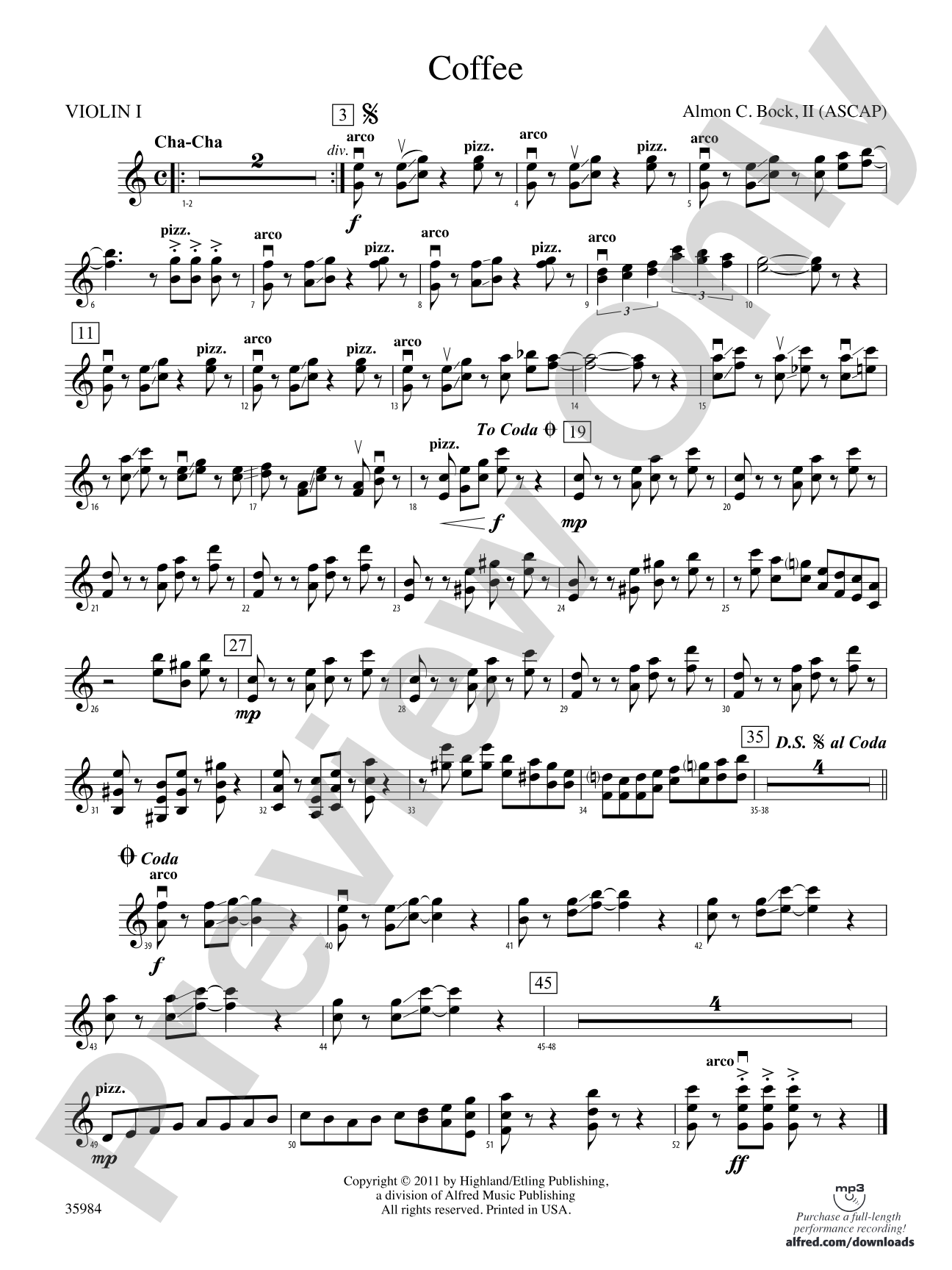 Coffee: 1st Violin