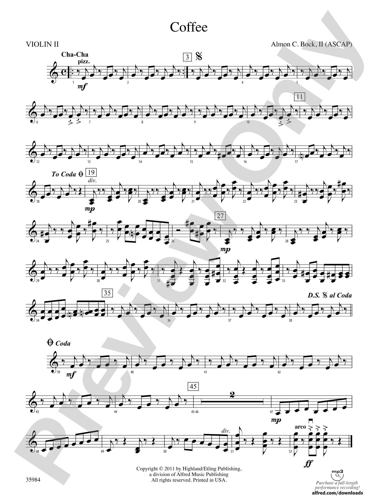 Coffee: 2nd Violin
