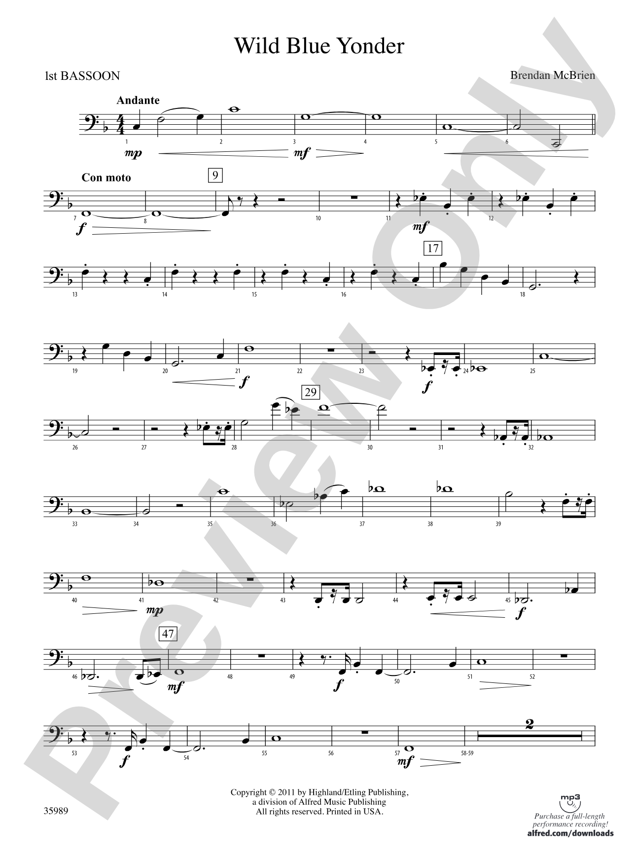 Wild Blue Yonder: Bassoon