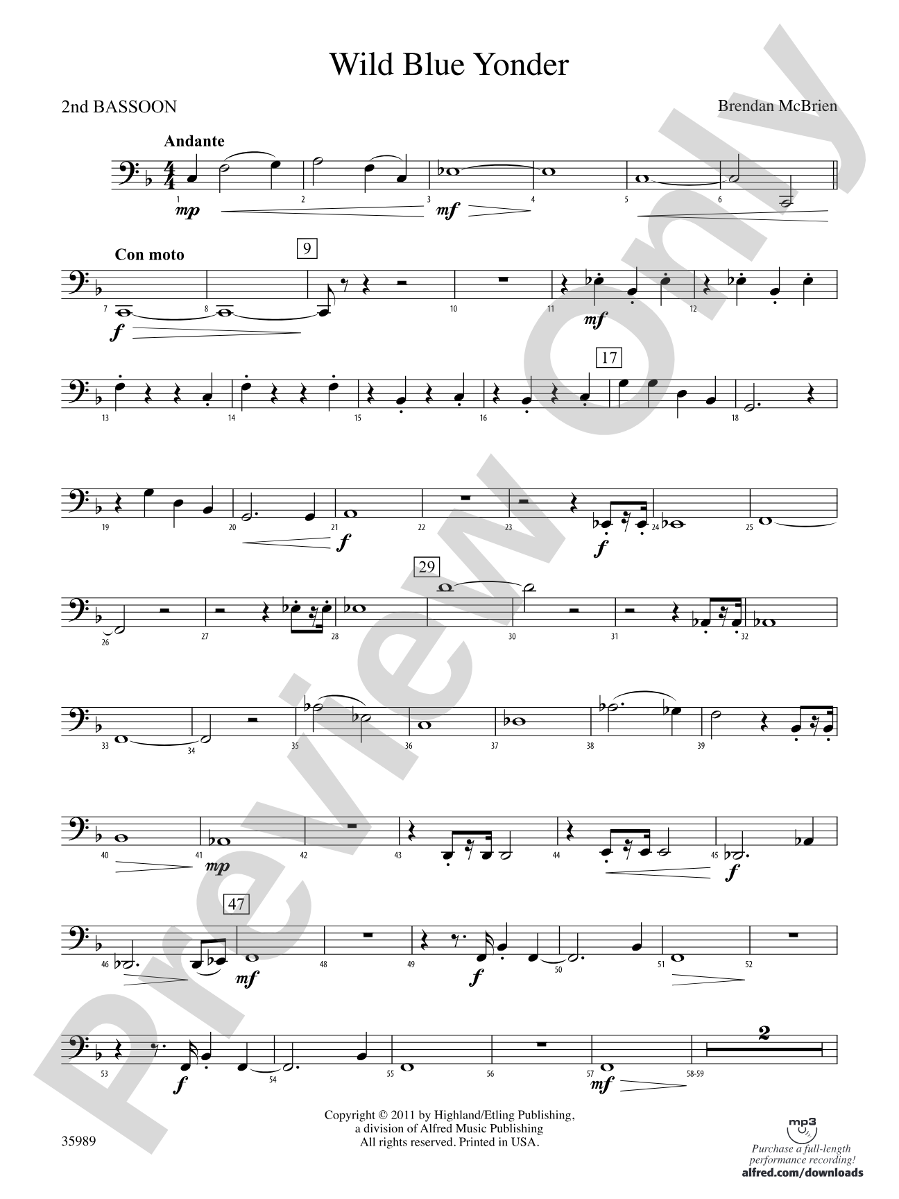 Wild Blue Yonder: 2nd Bassoon