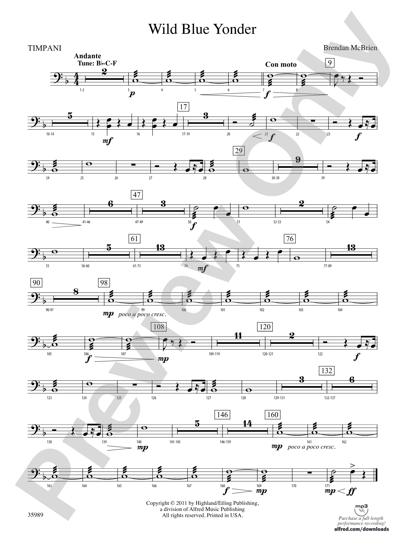 Wild Blue Yonder: Timpani