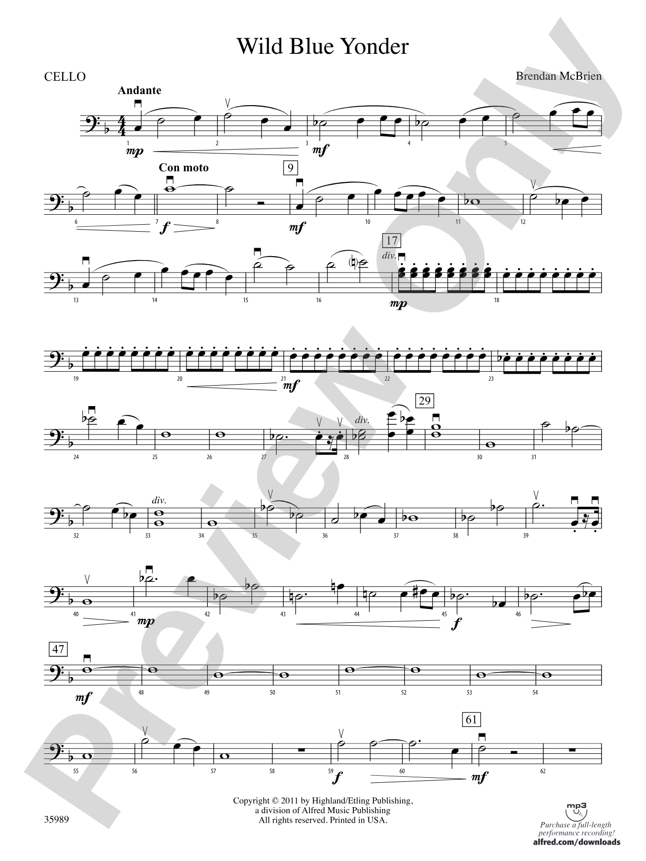 Wild Blue Yonder: Cello