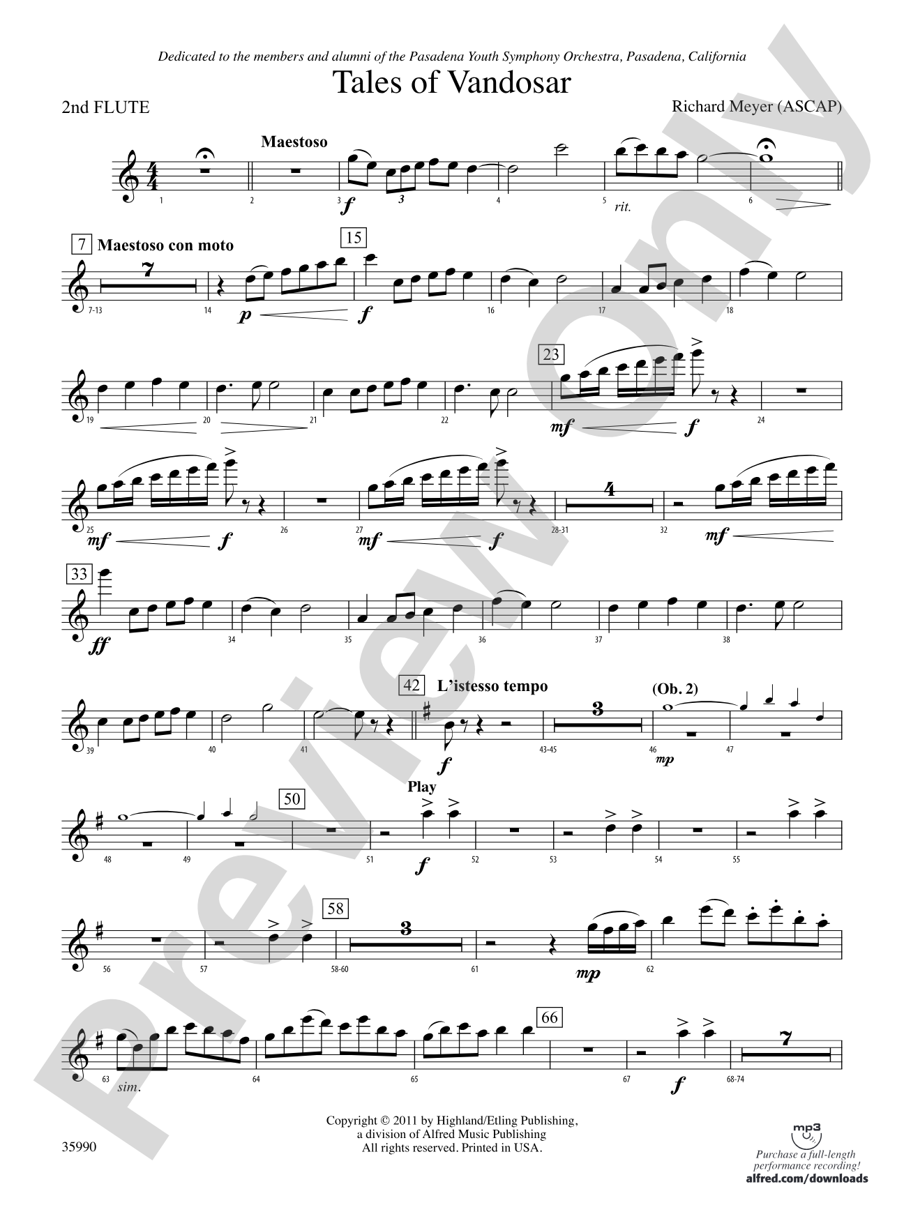Tales of Vandosar: 2nd Flute