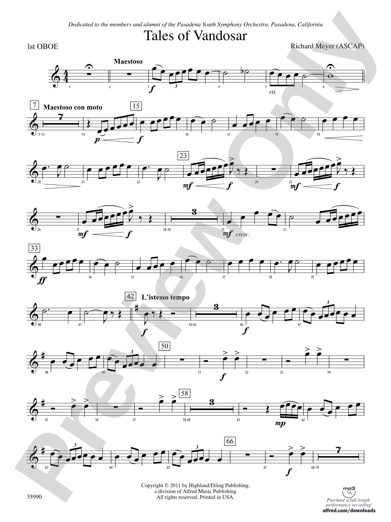 Tales of Vandosar: Oboe
