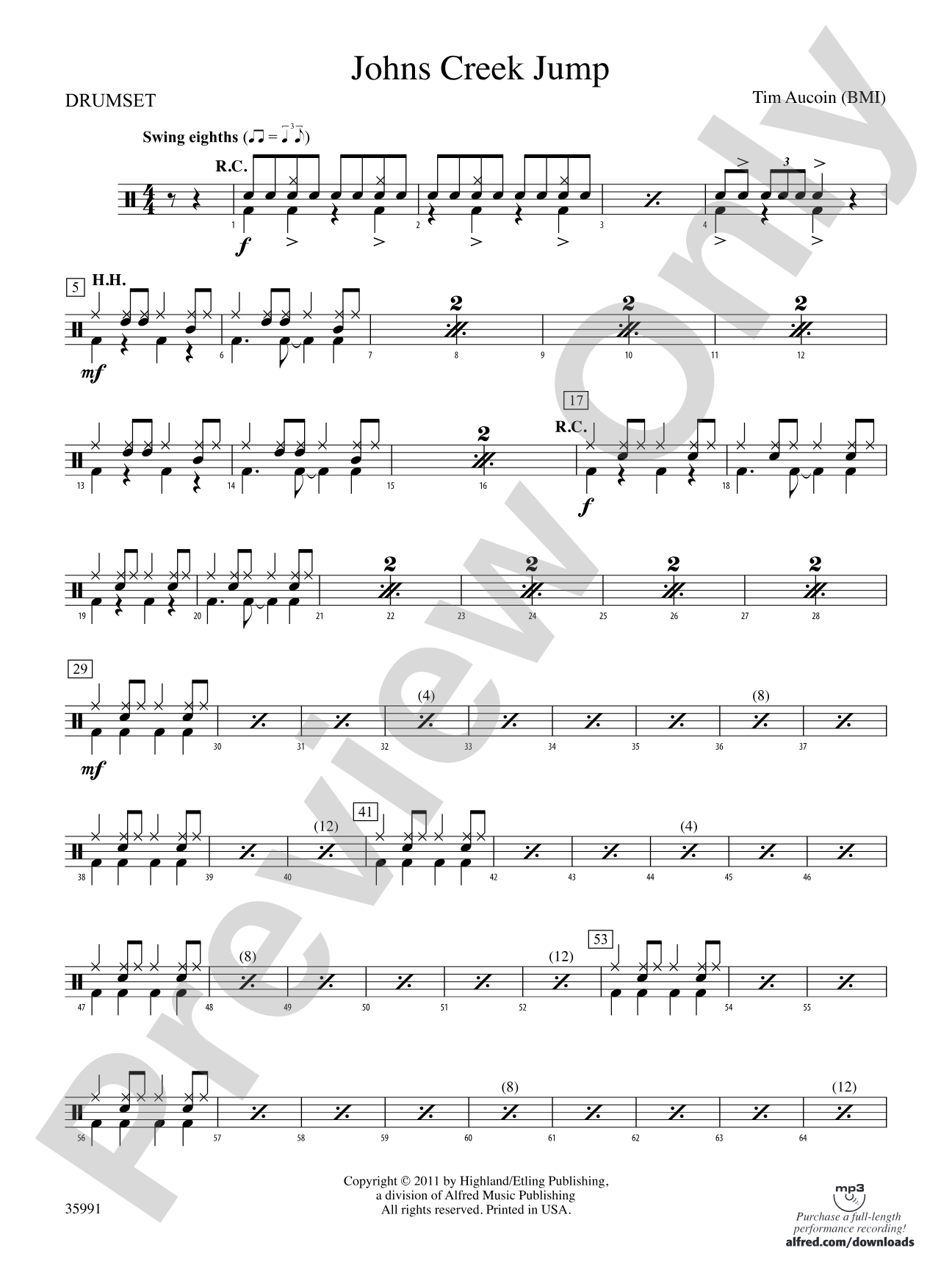 Johns Creek Jump: Drums