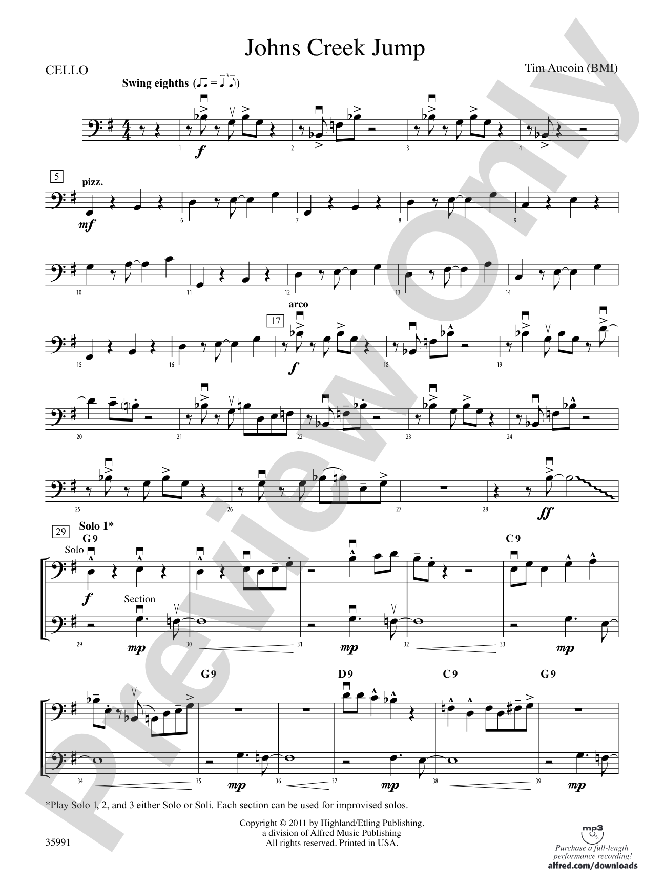 Johns Creek Jump: Cello