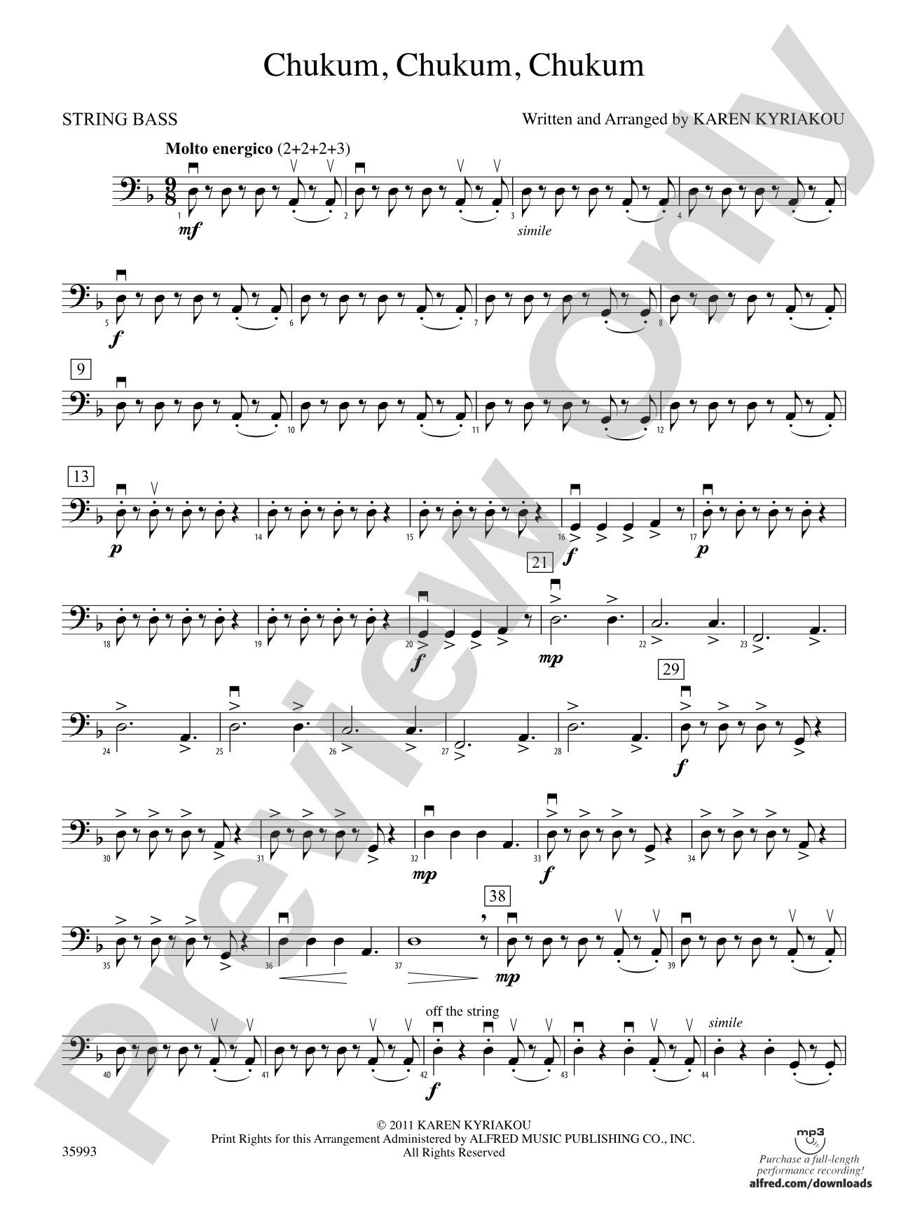 Chukum, Chukum, Chukum: String Bass