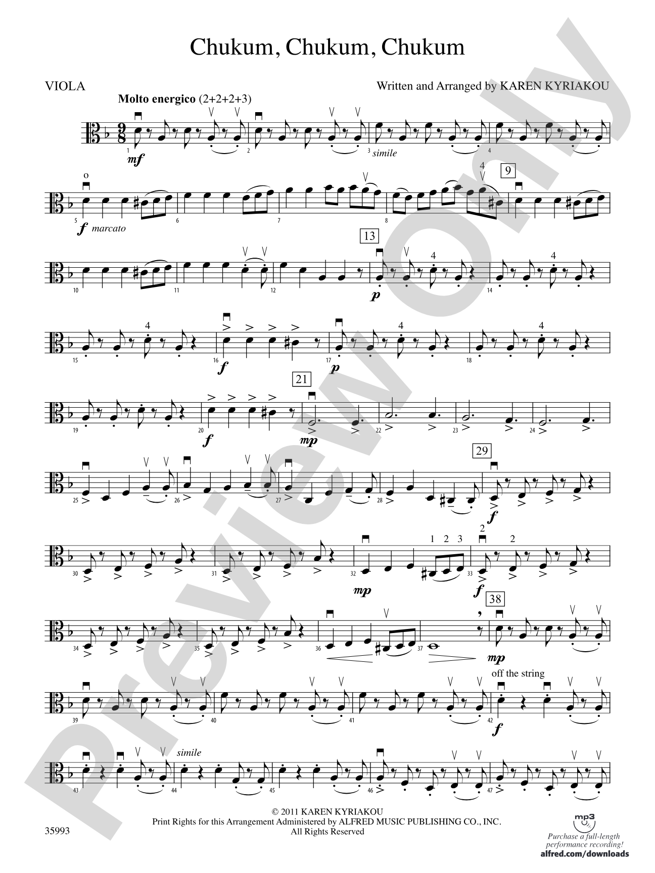 Chukum, Chukum, Chukum: Viola