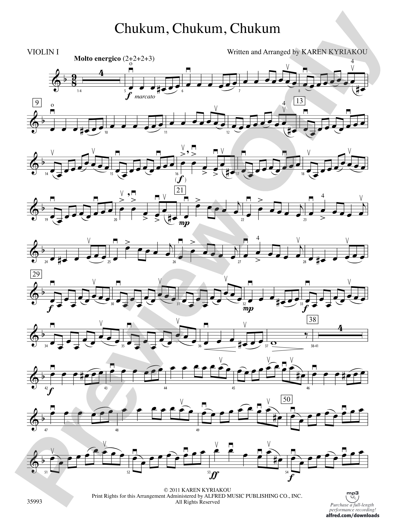 Chukum, Chukum, Chukum: 1st Violin