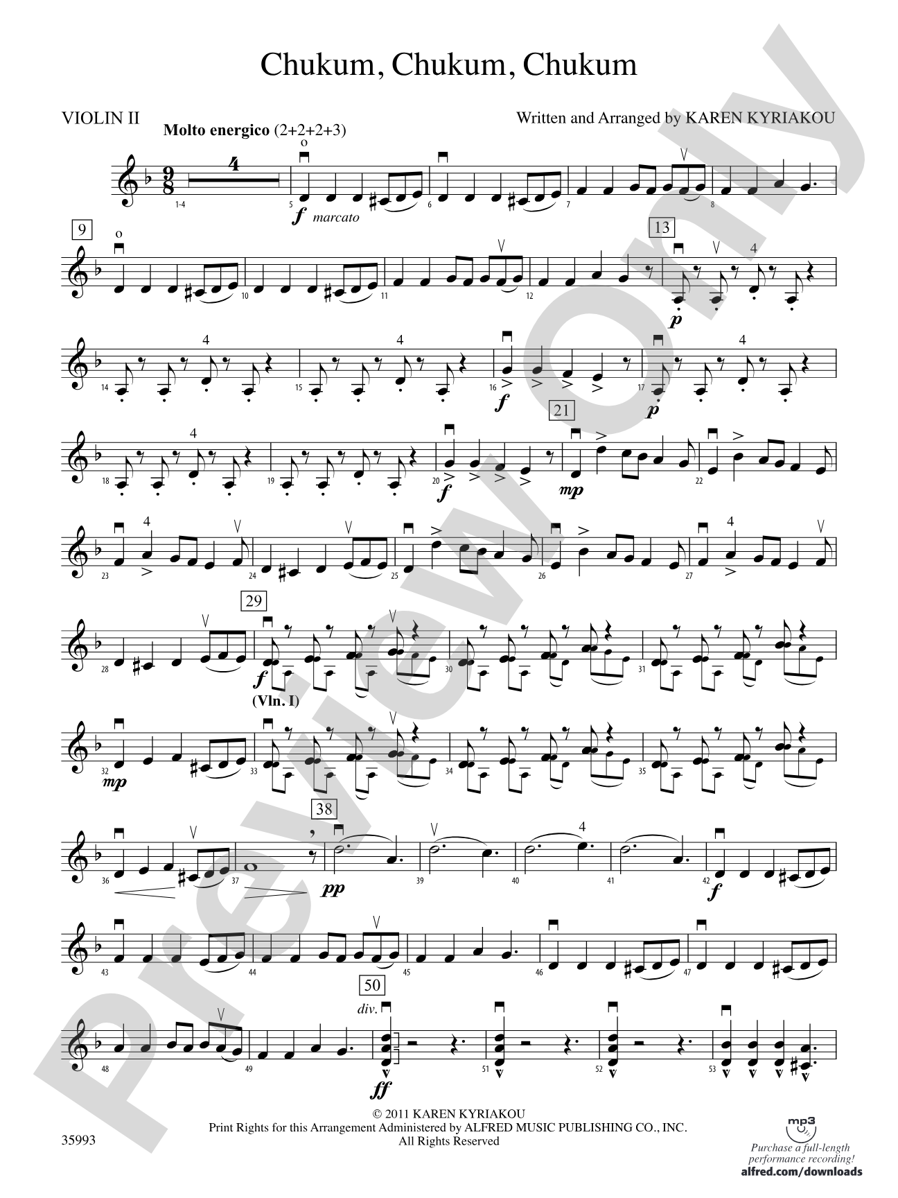 Chukum, Chukum, Chukum: 2nd Violin