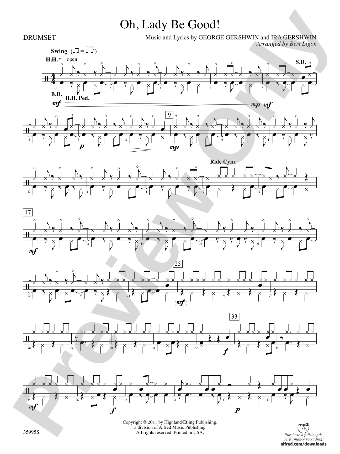 Oh, Lady Be Good!: Drums