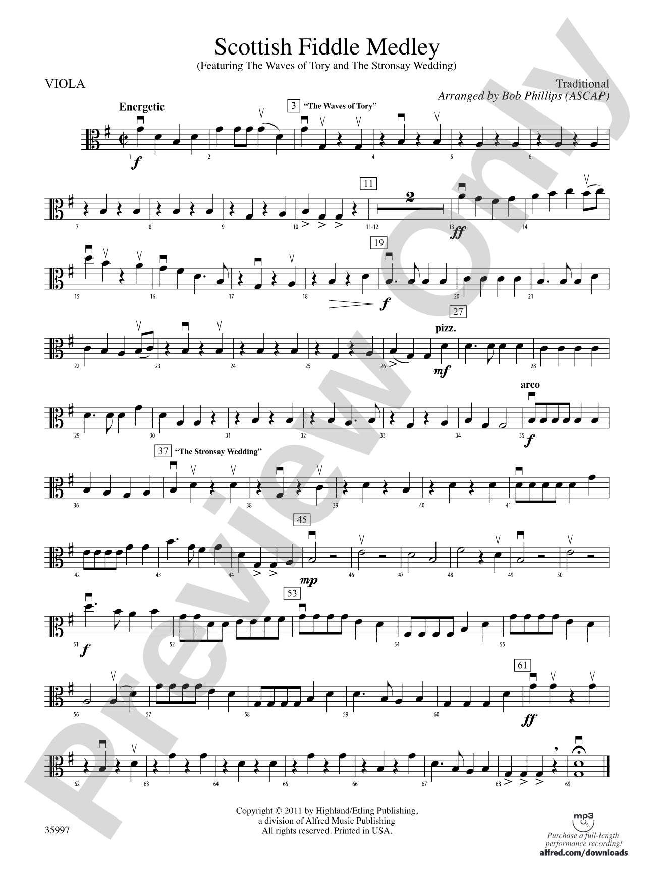 Scottish Fiddle Medley: Viola