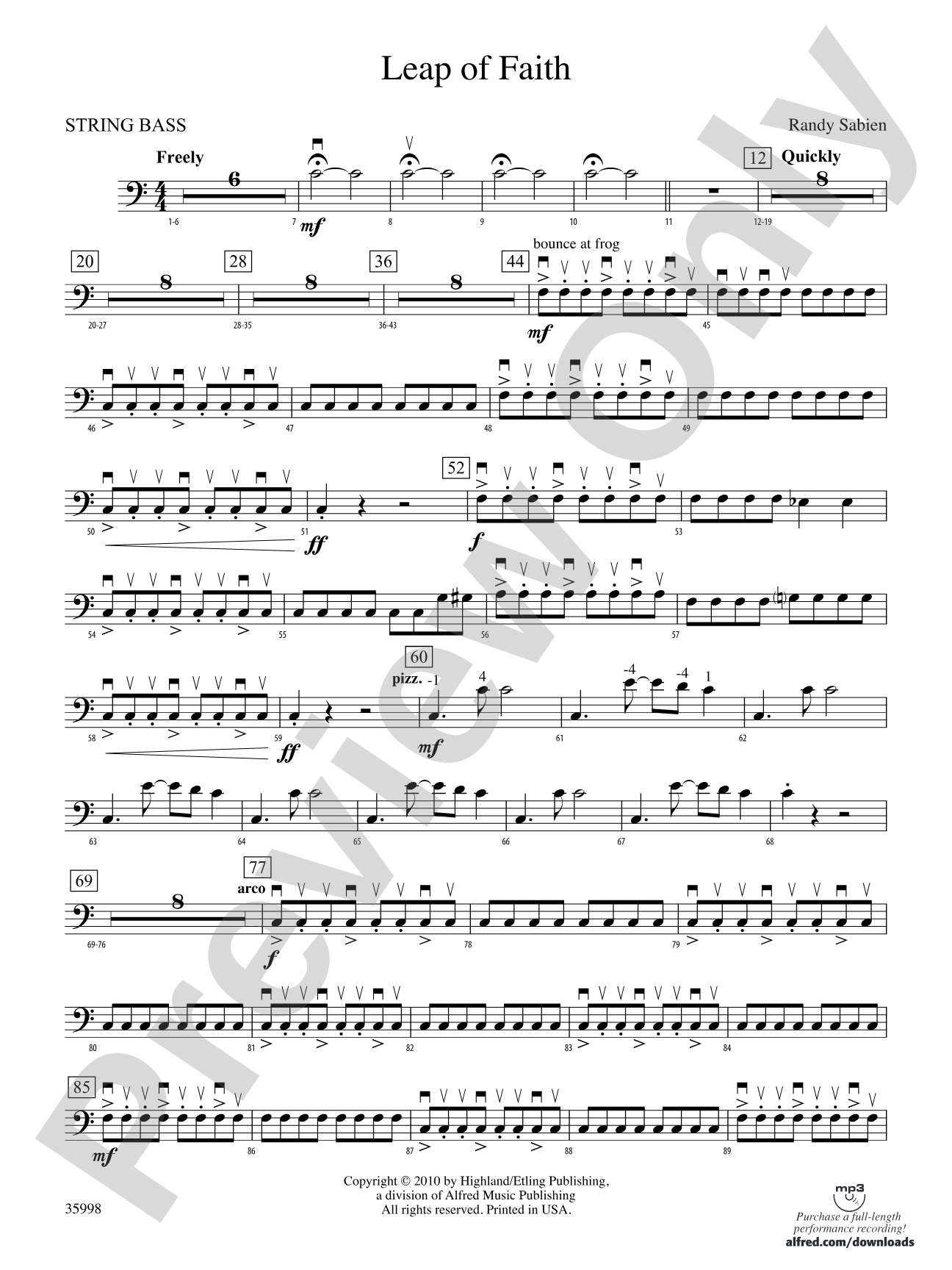 Leap of Faith: String Bass