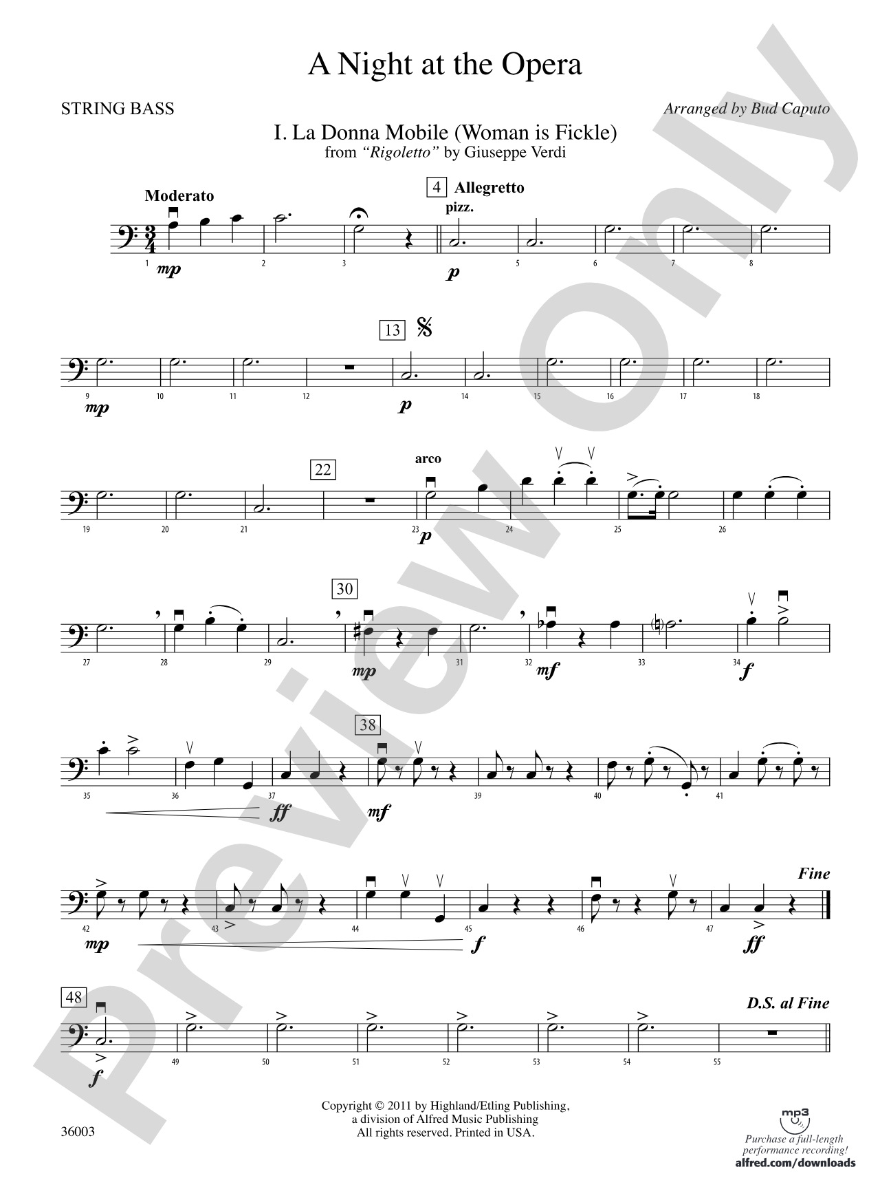 A Night at the Opera: String Bass