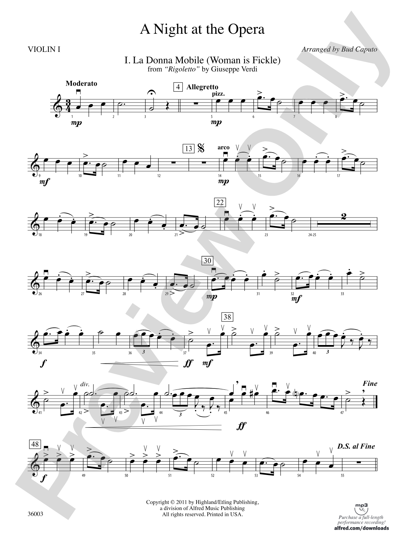 A Night at the Opera: 1st Violin