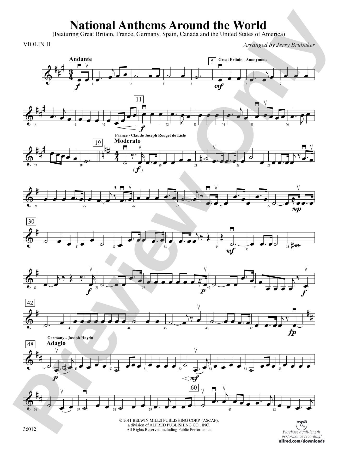 National Anthems Around the World: 2nd Violin