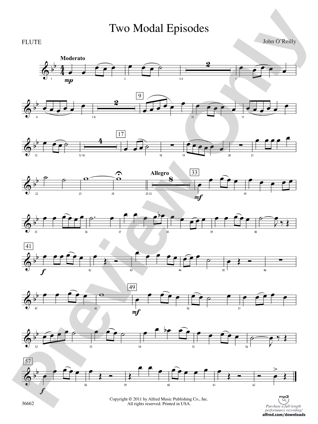 Two Modal Episodes: Flute