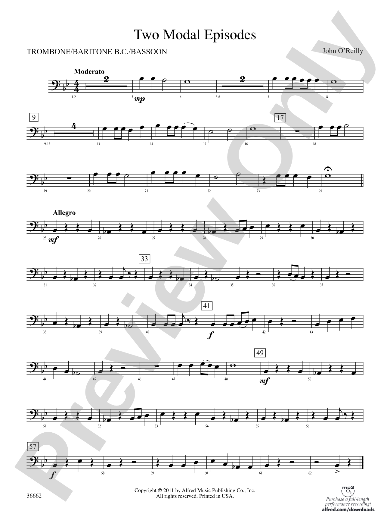 Two Modal Episodes: 1st Trombone