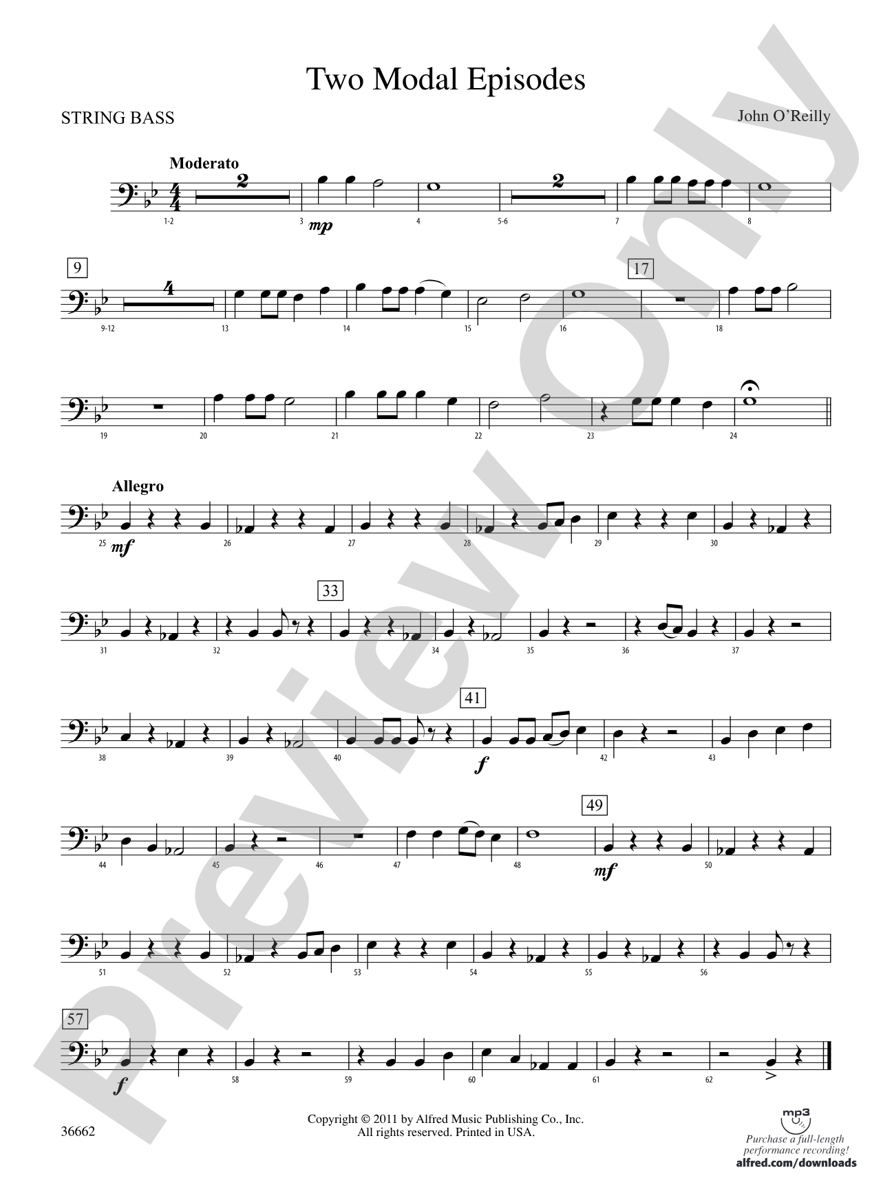 Two Modal Episodes: (wp) String Bass