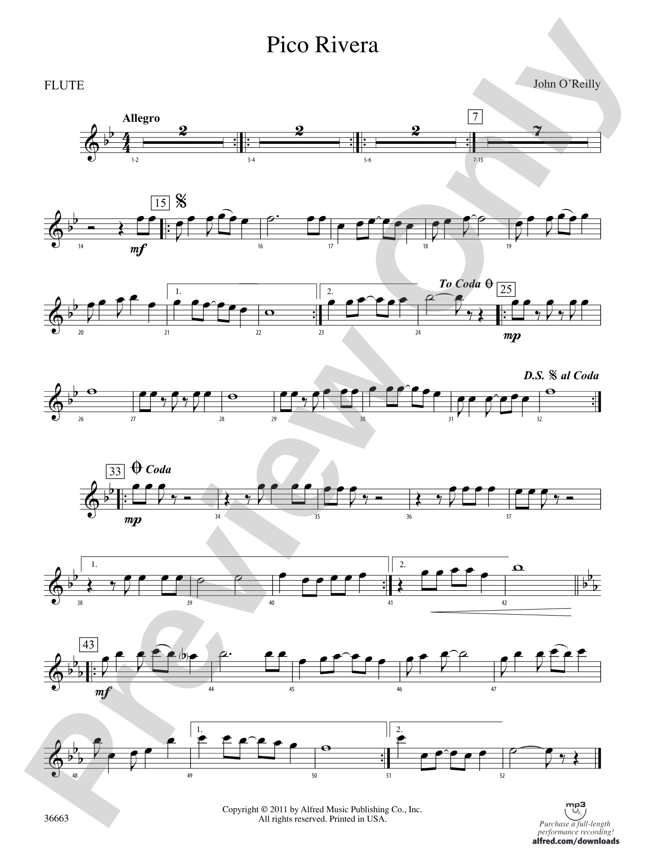 Pico Rivera: Flute