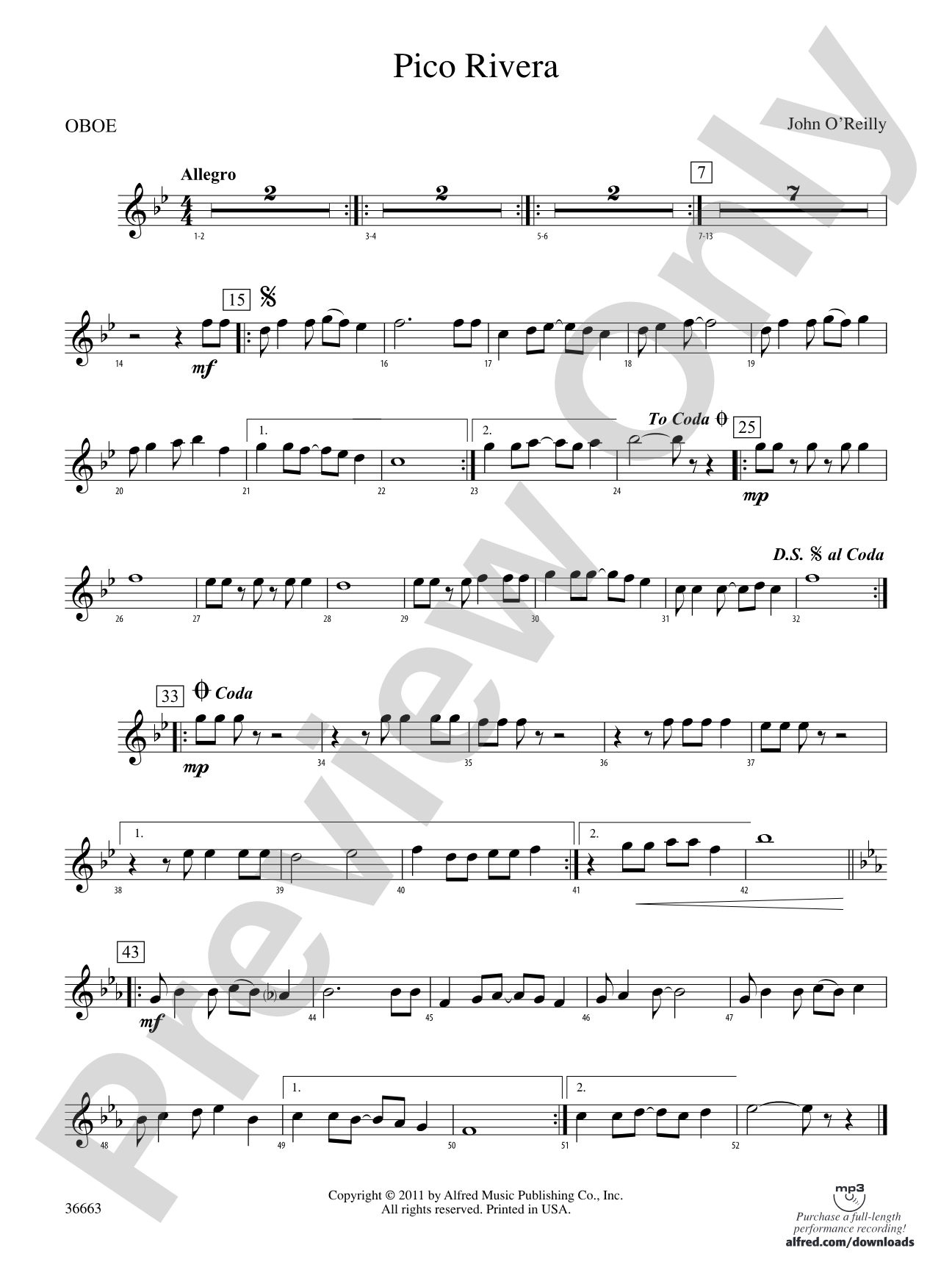 Pico Rivera: Oboe