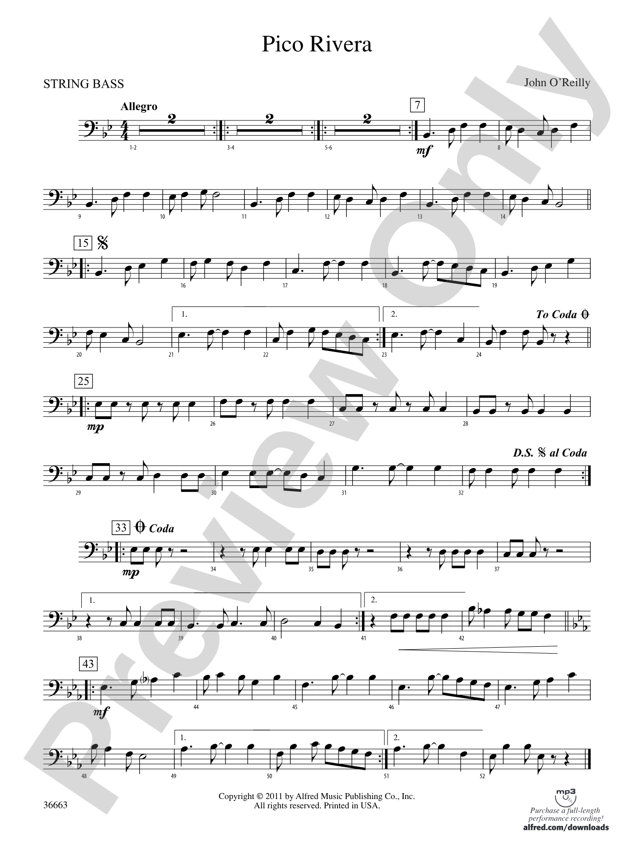 Pico Rivera: (wp) String Bass