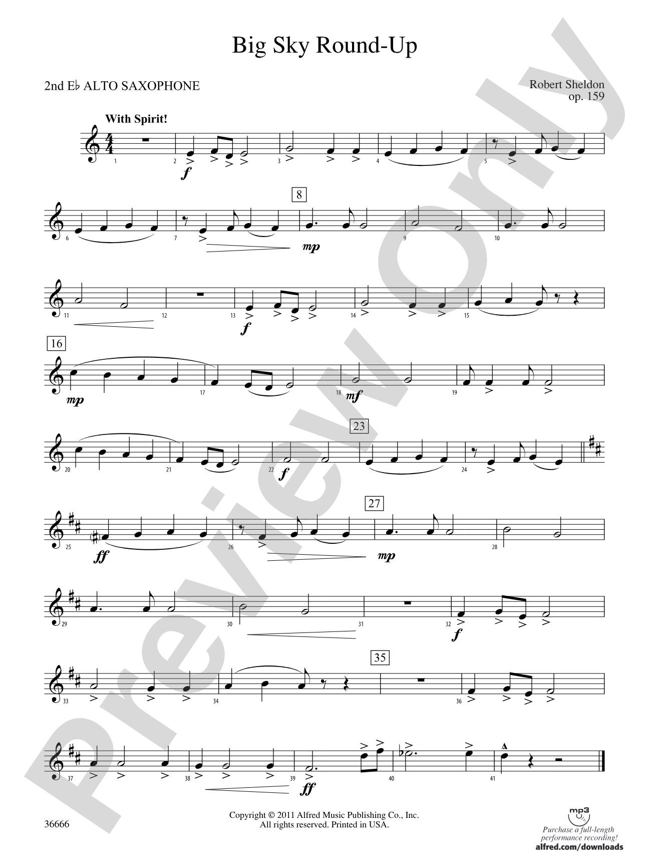 Big Sky Round-Up: 2nd E-flat Alto Saxophone