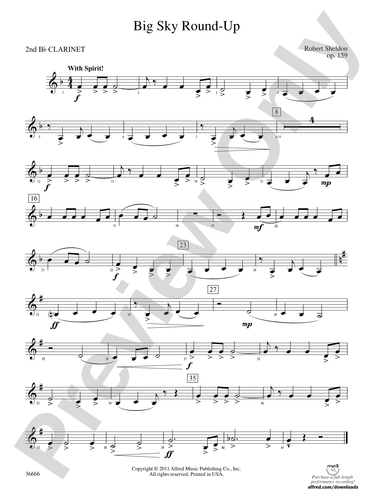 Big Sky Round-Up: 2nd B-flat Clarinet