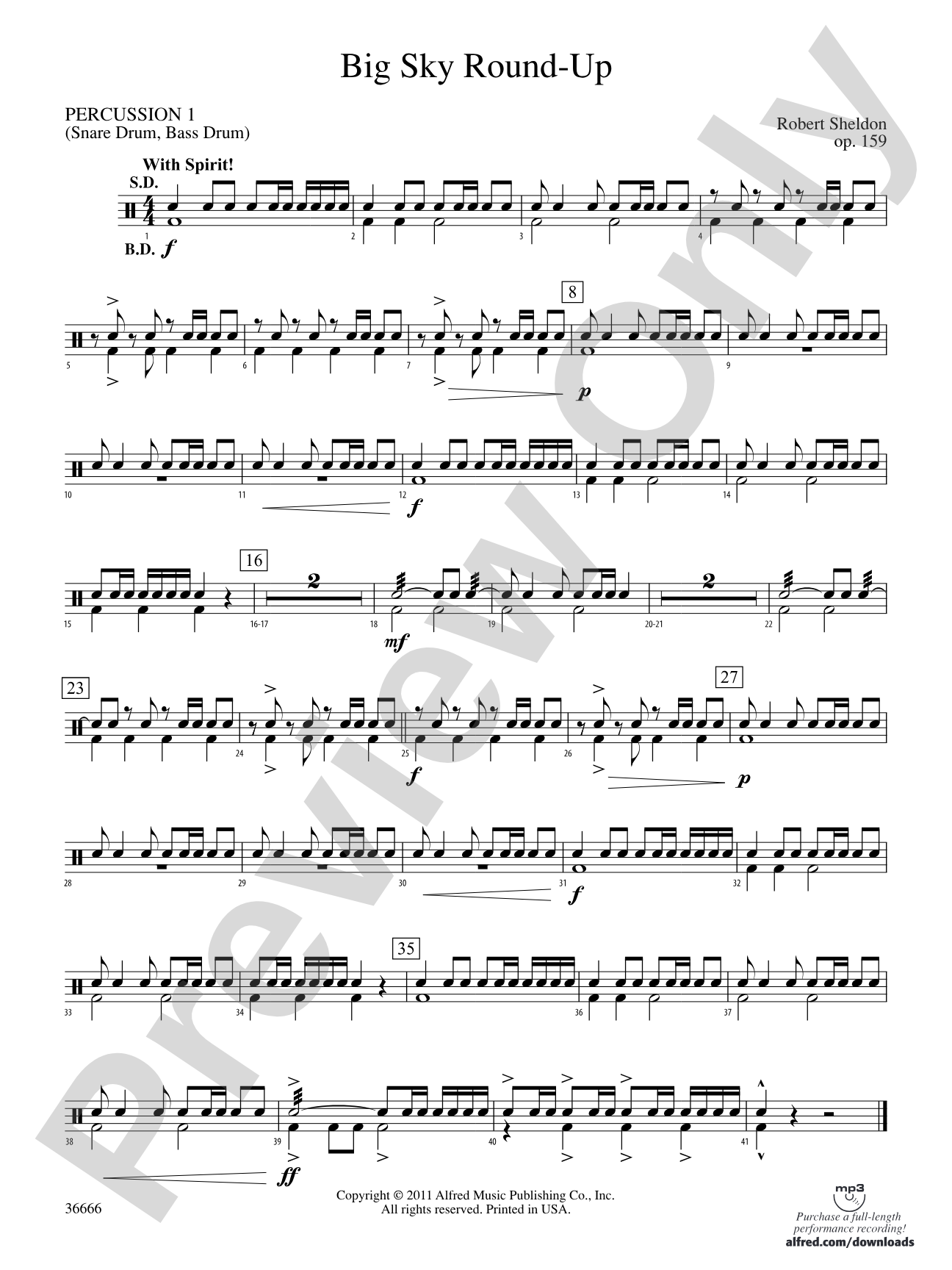 Big Sky Round-Up: 1st Percussion
