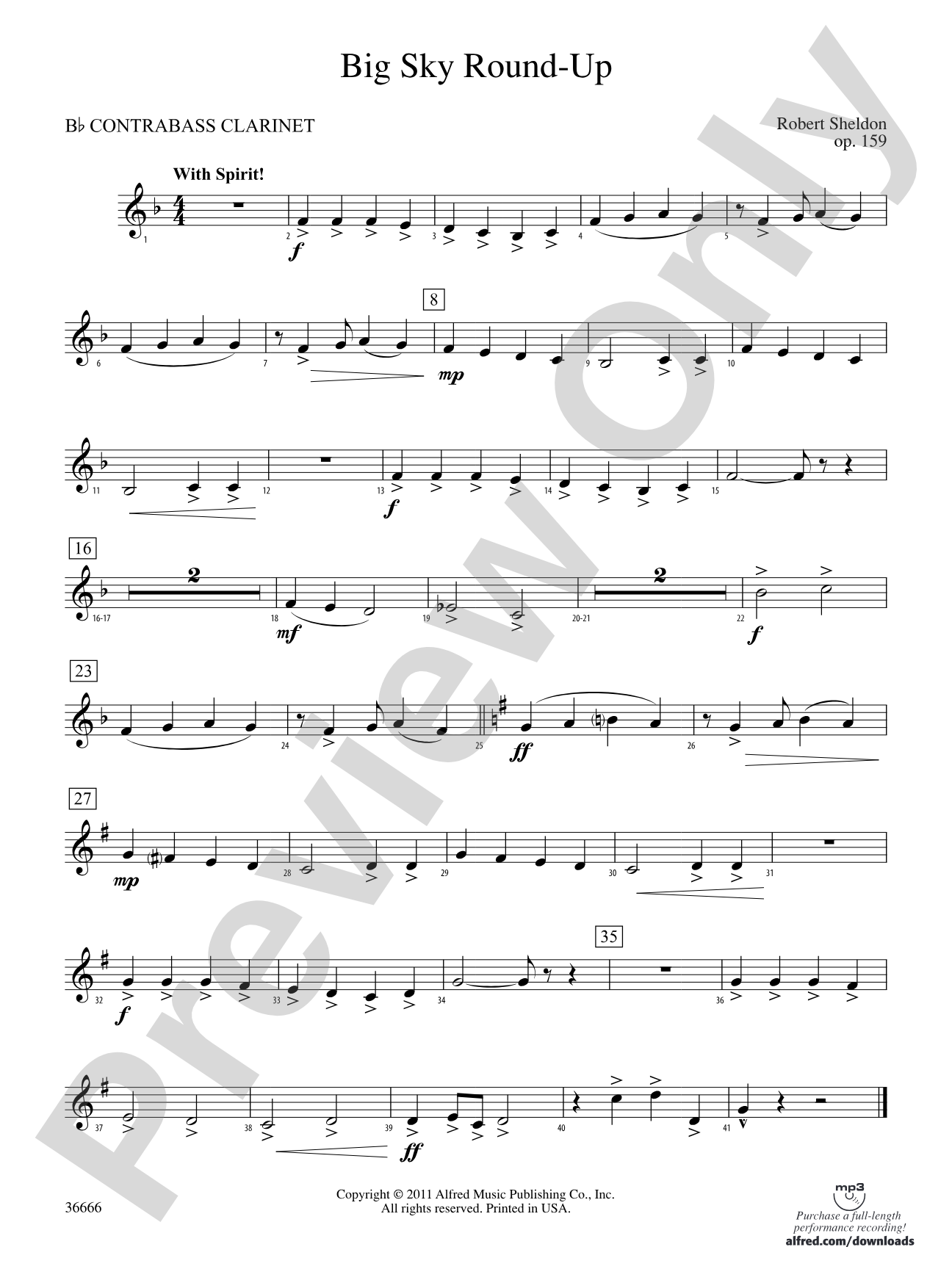 Big Sky Round-Up: (wp) B-flat Contrabass Clarinet