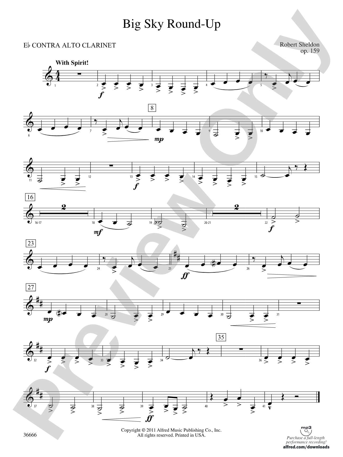 Big Sky Round-Up: (wp) E-flat Contrabass Clarinet