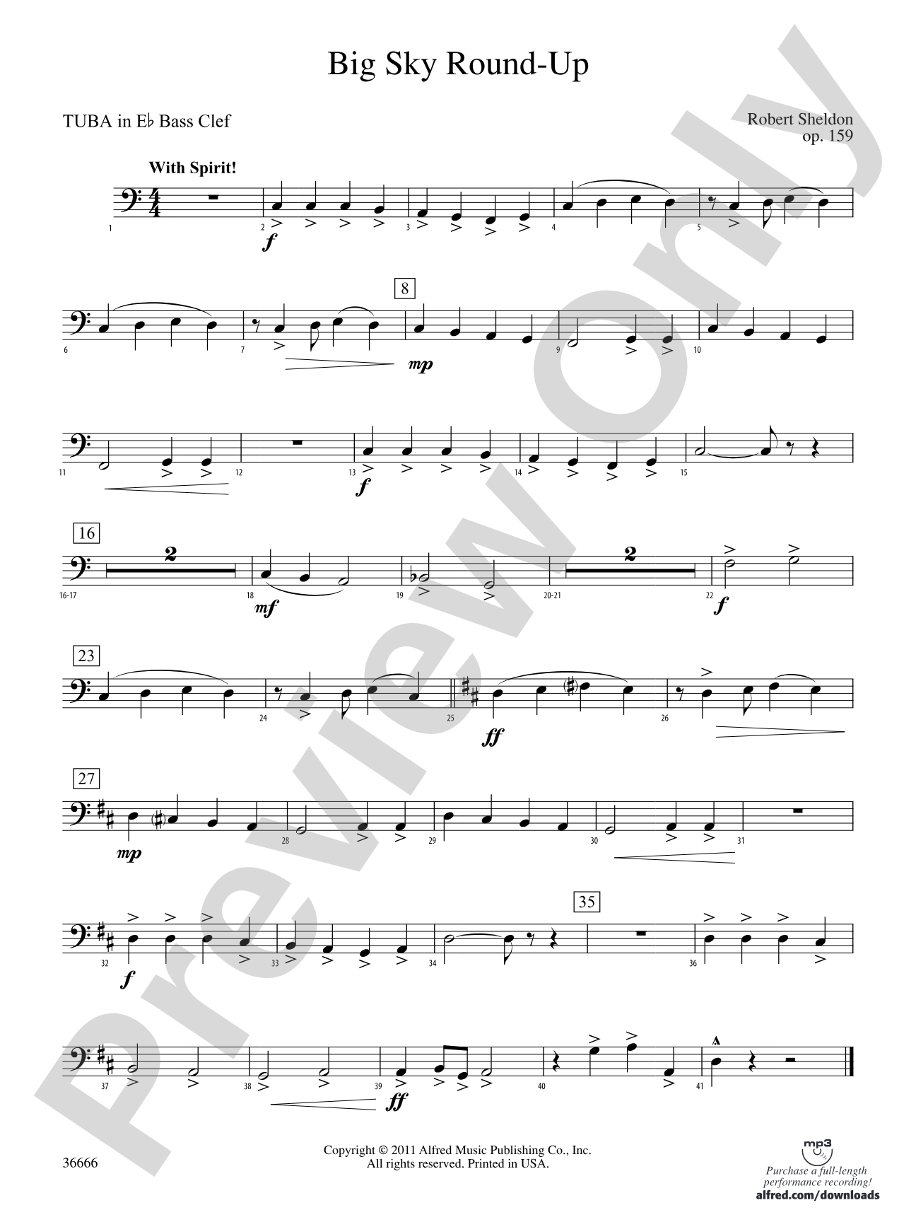 Big Sky Round-Up: (wp) E-flat Tuba B.C.