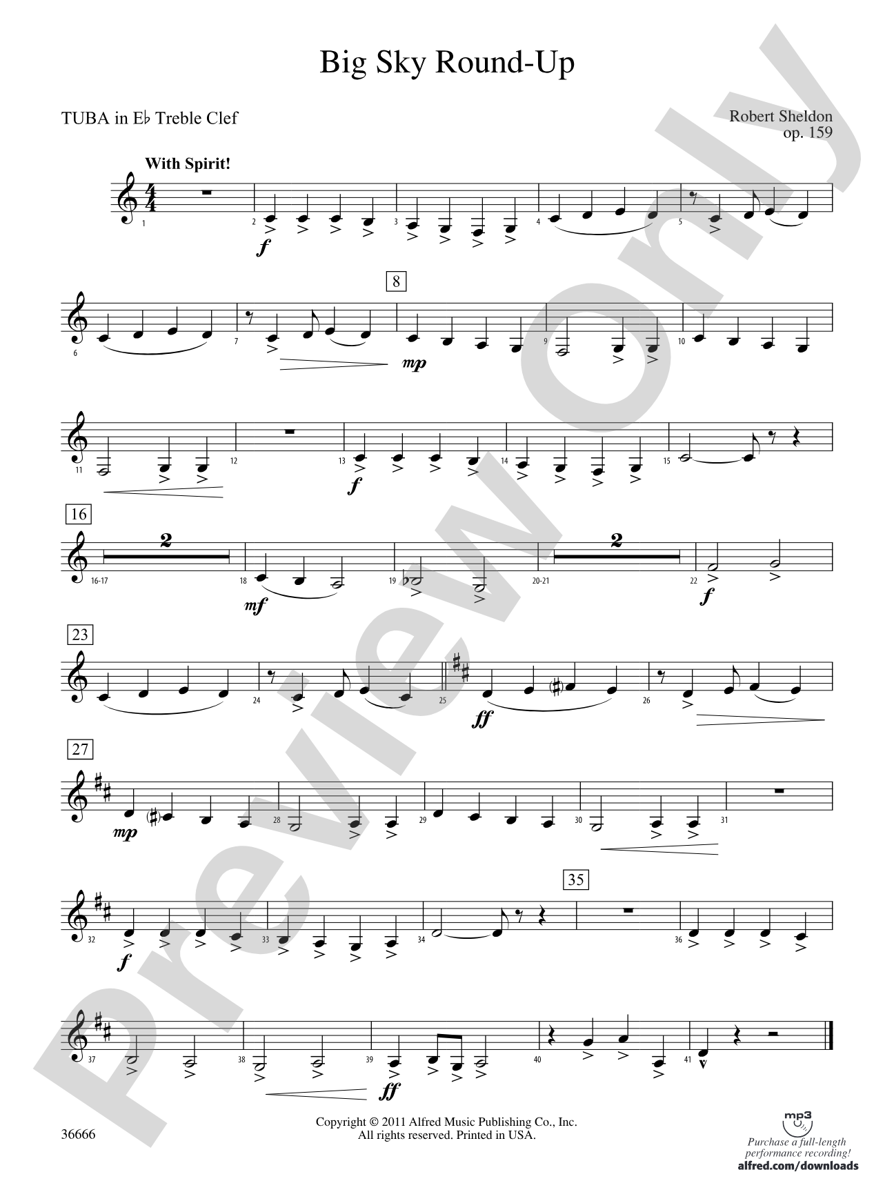 Big Sky Round-Up: (wp) E-flat Tuba T.C.