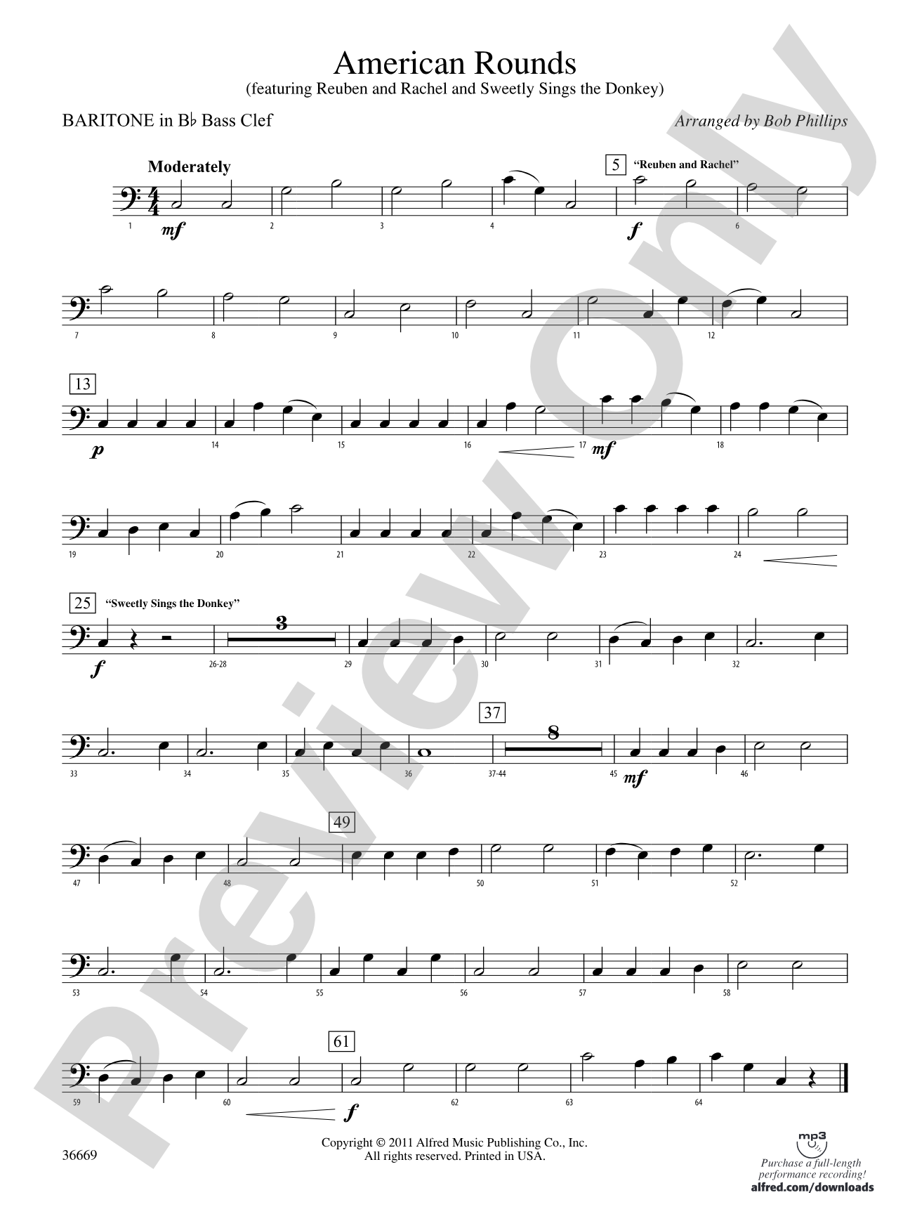 American Rounds: (wp) B-flat Baritone B.C.