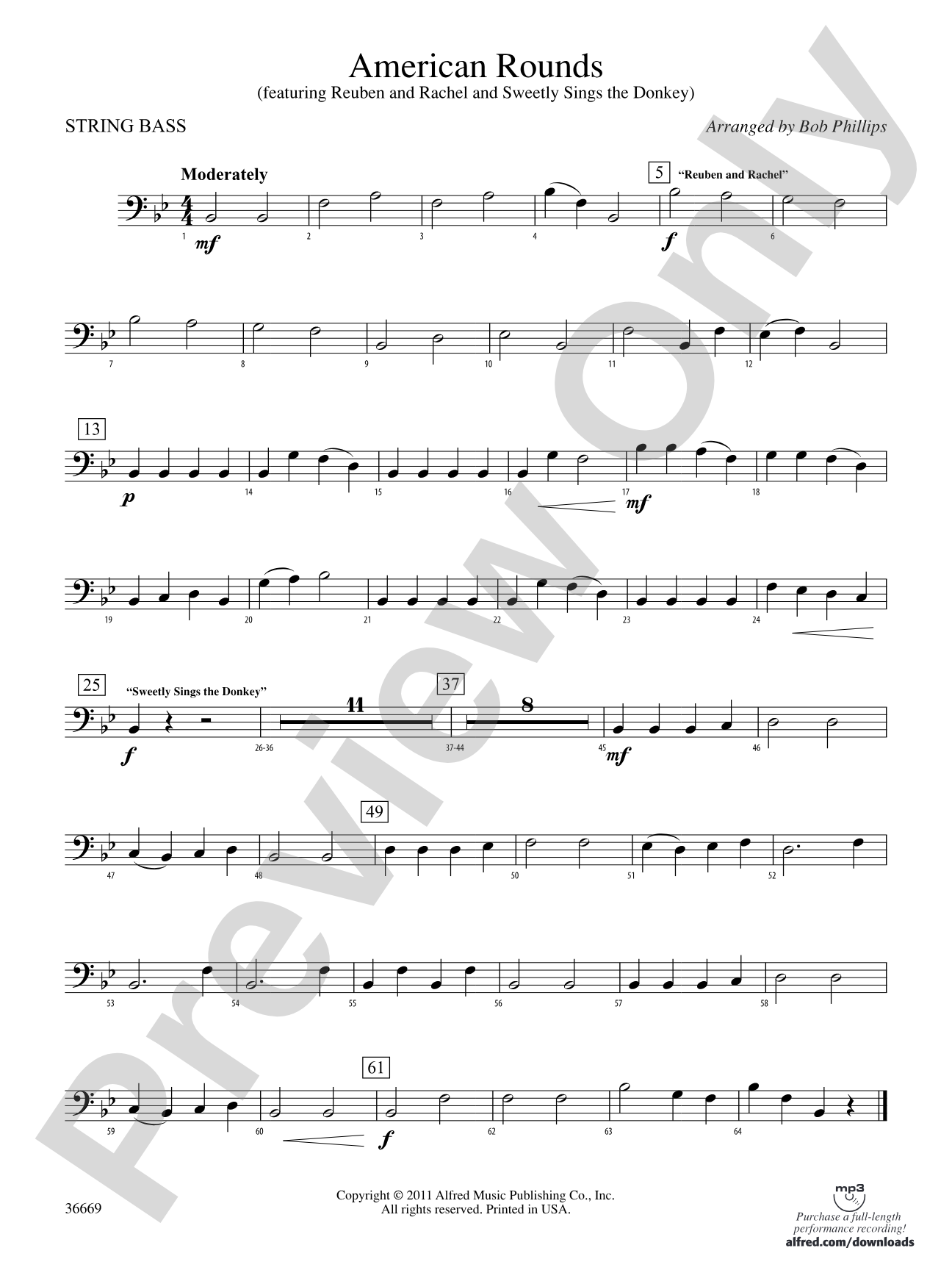 American Rounds: (wp) String Bass