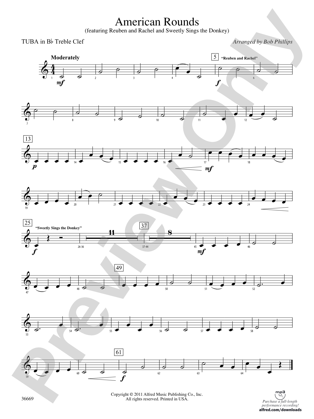American Rounds: (wp) B-flat Tuba T.C.