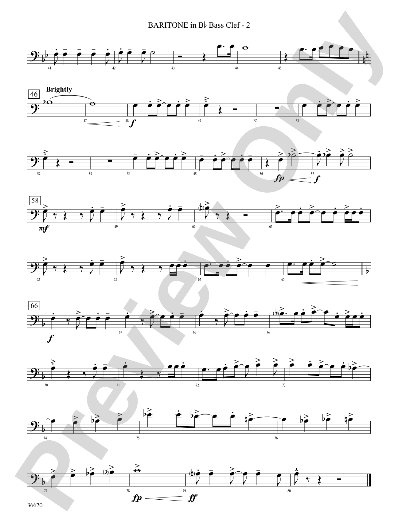 Rouge Valley Celebration: (wp) B-flat Baritone B.C.