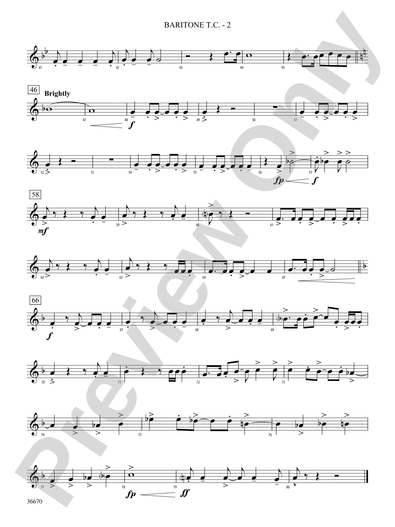 Rouge Valley Celebration: (wp) Baritone T.C.