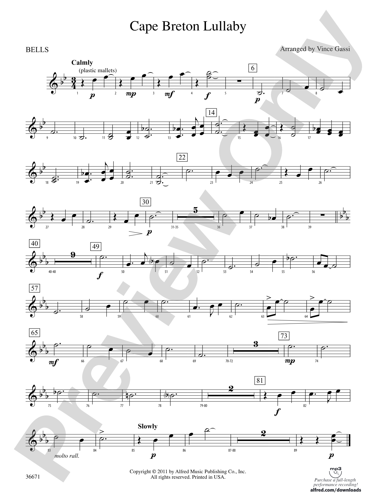 Cape Breton Lullaby: Bells